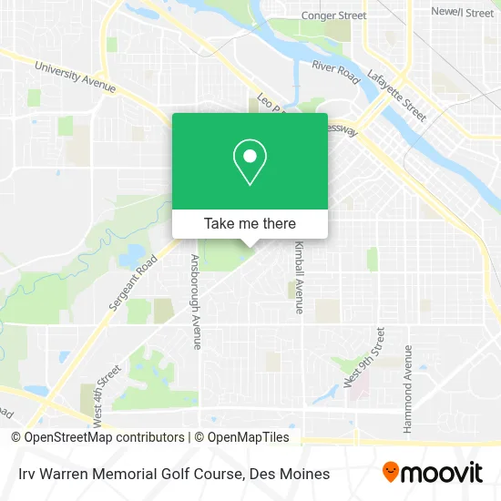 Irv Warren Memorial Golf Course map