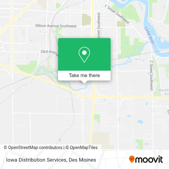 Iowa Distribution Services map