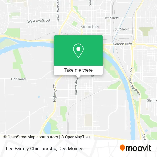 Lee Family Chiropractic map