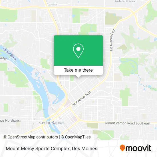 Mount Mercy Sports Complex map