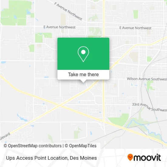 Ups Access Point Location map