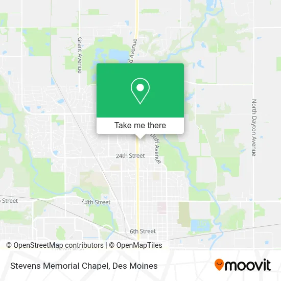 Stevens Memorial Chapel map