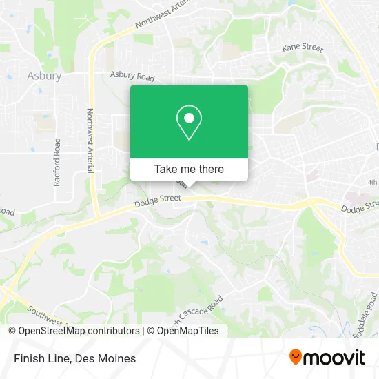 Finish Line map