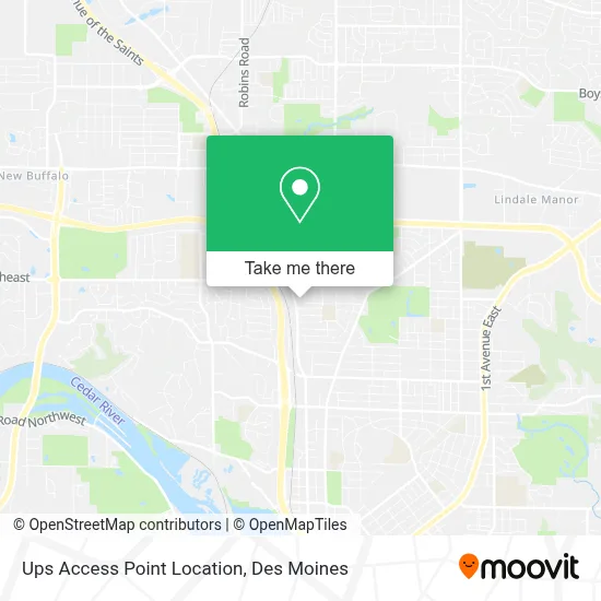 Ups Access Point Location map