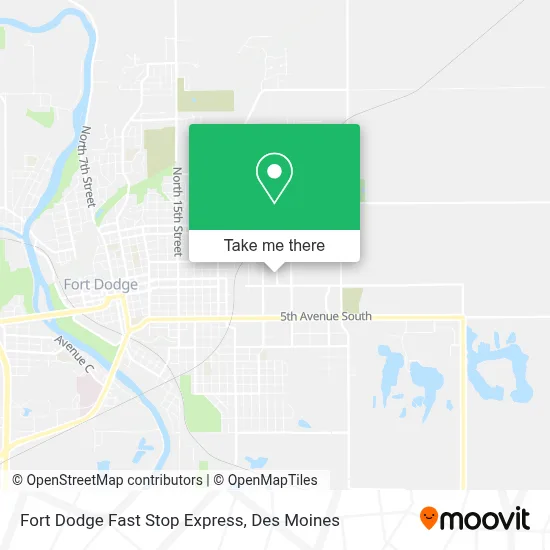 Fort Dodge Fast Stop Express map