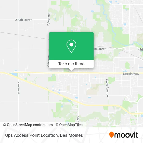 Ups Access Point Location map