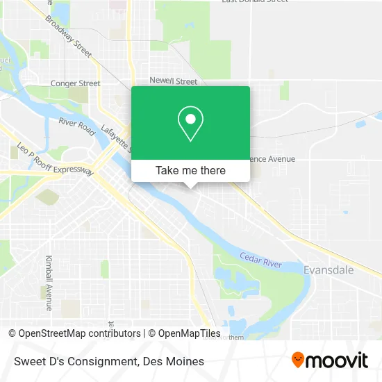 Sweet D's Consignment map