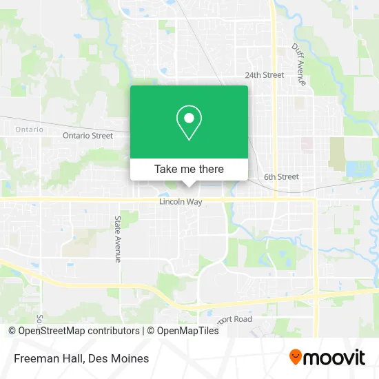 Freeman Hall map