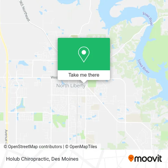 Holub Chiropractic map