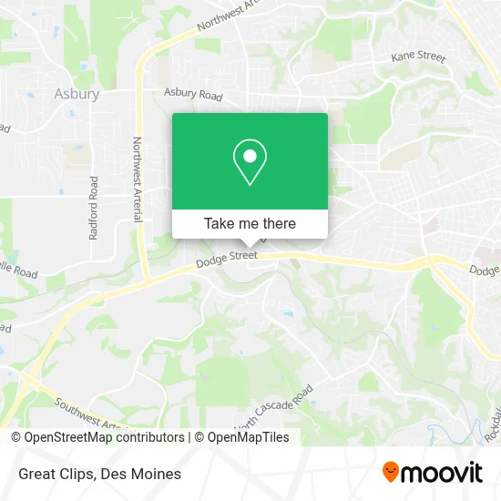 Great Clips map