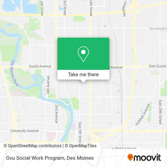 Gvu Social Work Program map