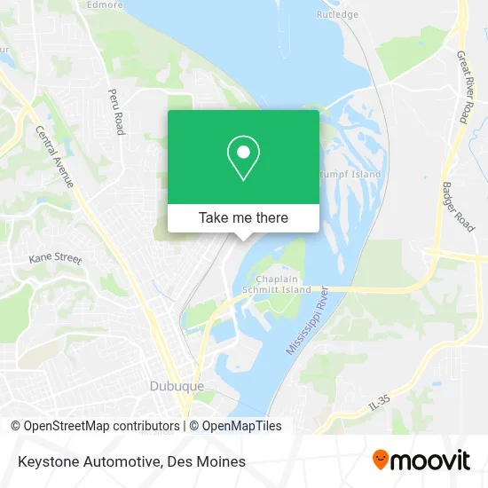 Keystone Automotive map