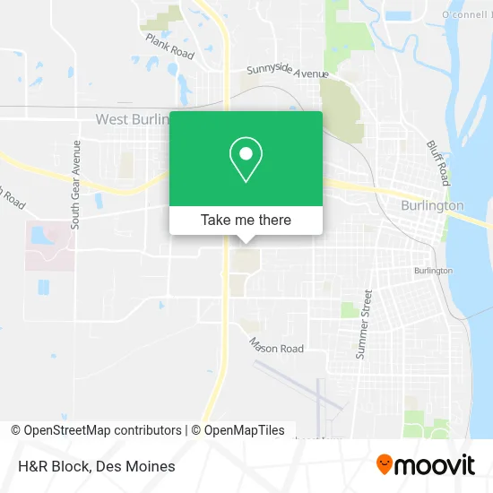 H&R Block map