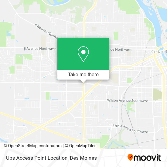Ups Access Point Location map