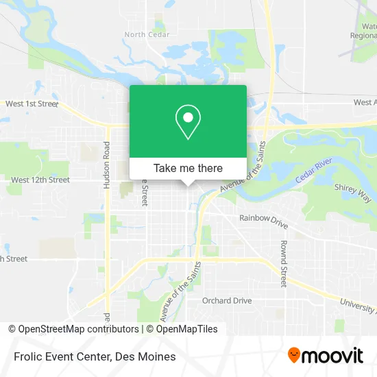 Frolic Event Center map