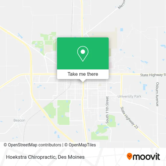 Hoekstra Chiropractic map