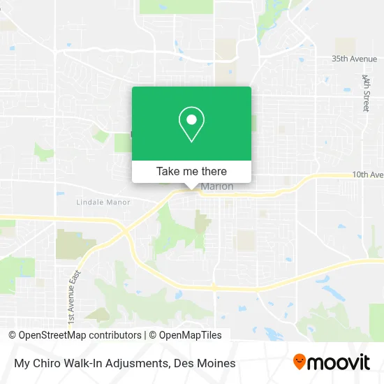 My Chiro Walk-In Adjusments map