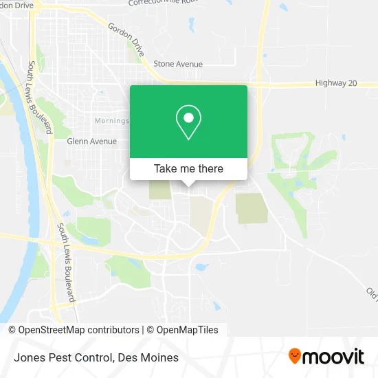 Jones Pest Control map