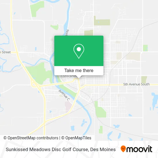 Sunkissed Meadows Disc Golf Course map