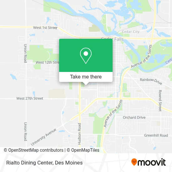 Rialto Dining Center map