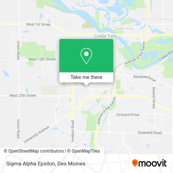 Sigma Alpha Epsilon map