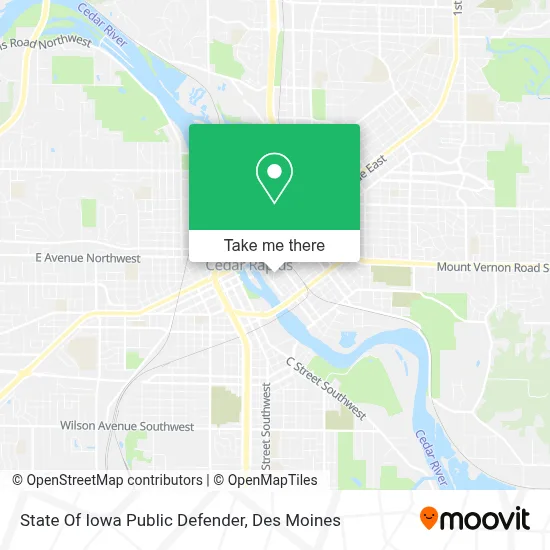 State Of Iowa Public Defender map
