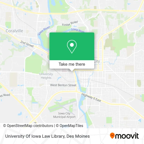 University Of Iowa Law Library map