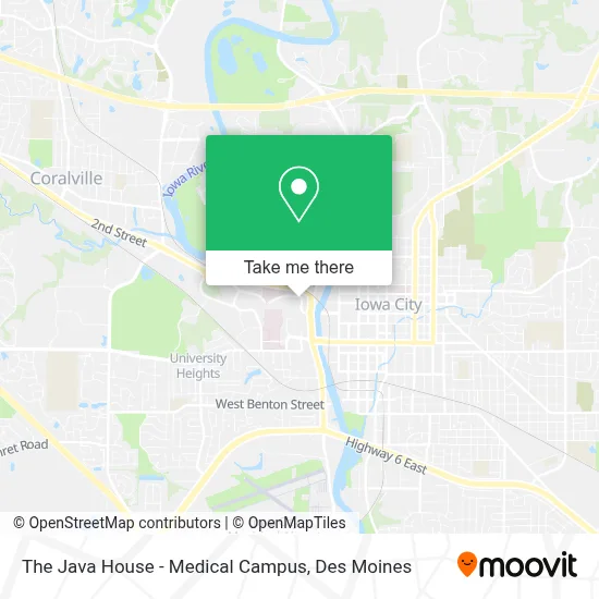 The Java House - Medical Campus map
