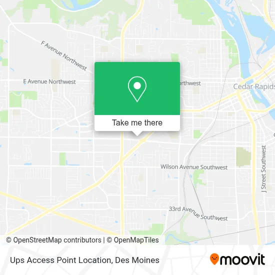 Ups Access Point Location map