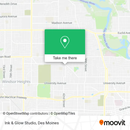 Ink & Glow Studio map