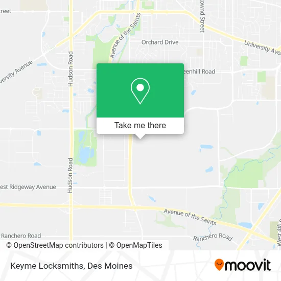 Keyme Locksmiths map