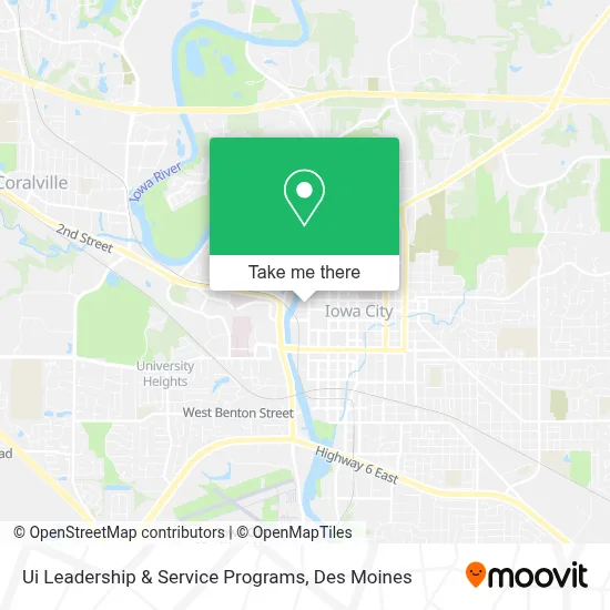 Ui Leadership & Service Programs map