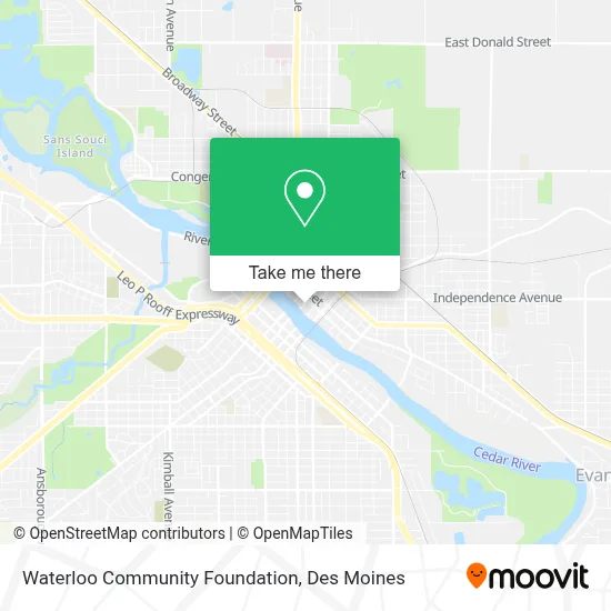 Waterloo Community Foundation map