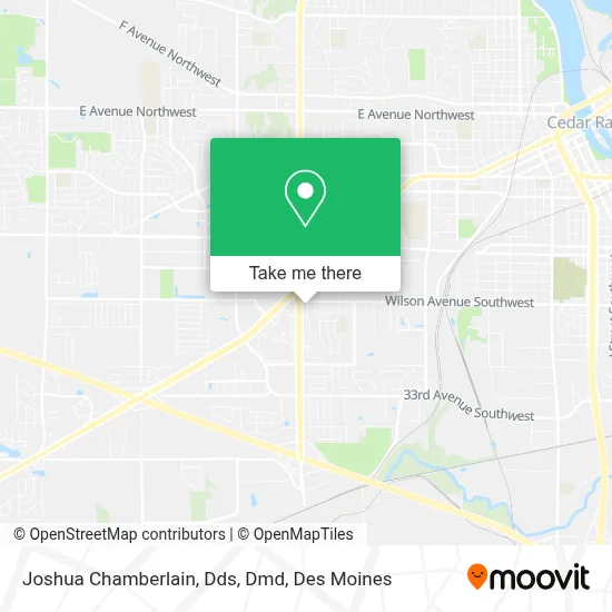 Joshua Chamberlain, Dds, Dmd map