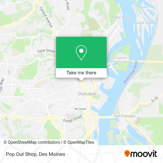 Pop Out Shop map
