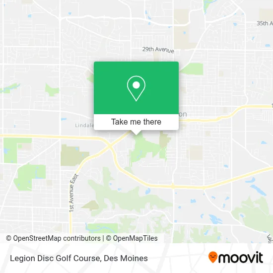 Legion Disc Golf Course map