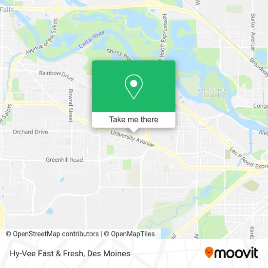 Hy-Vee Fast & Fresh map