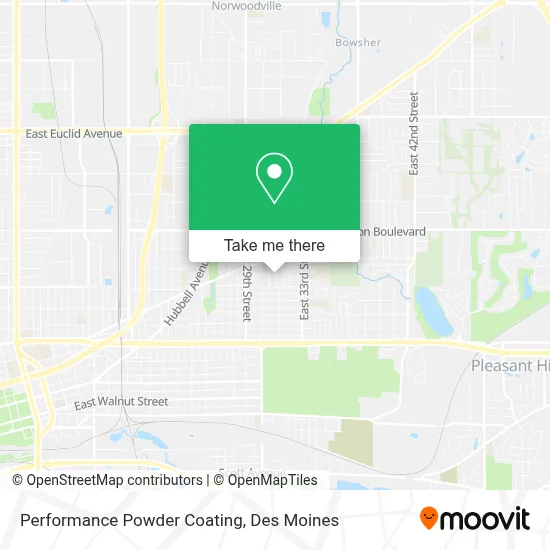 Performance Powder Coating map