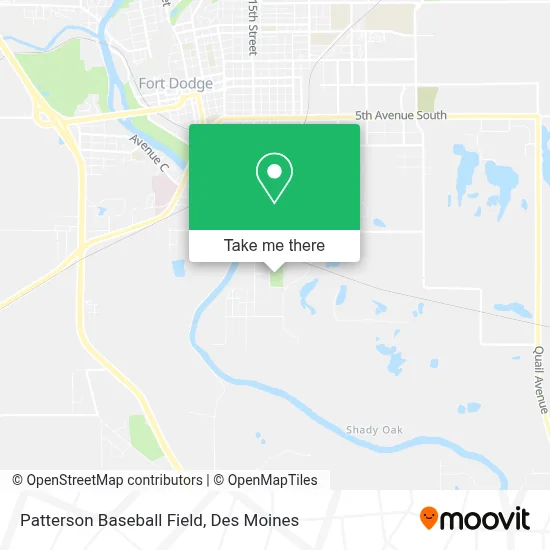 Patterson Baseball Field map