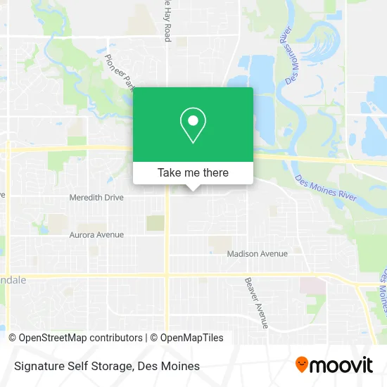 Signature Self Storage map