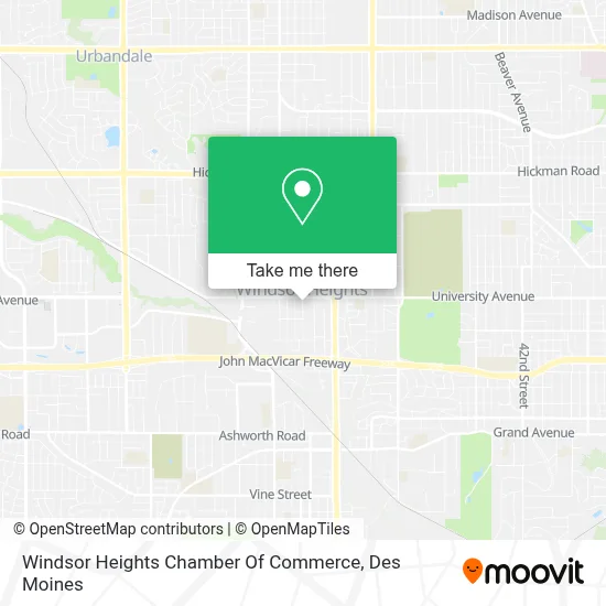 Windsor Heights Chamber Of Commerce map