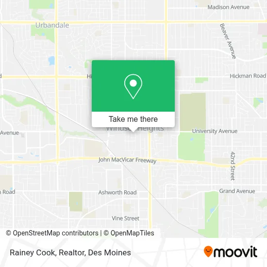Rainey Cook, Realtor map