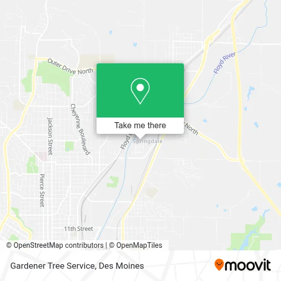 Gardener Tree Service map