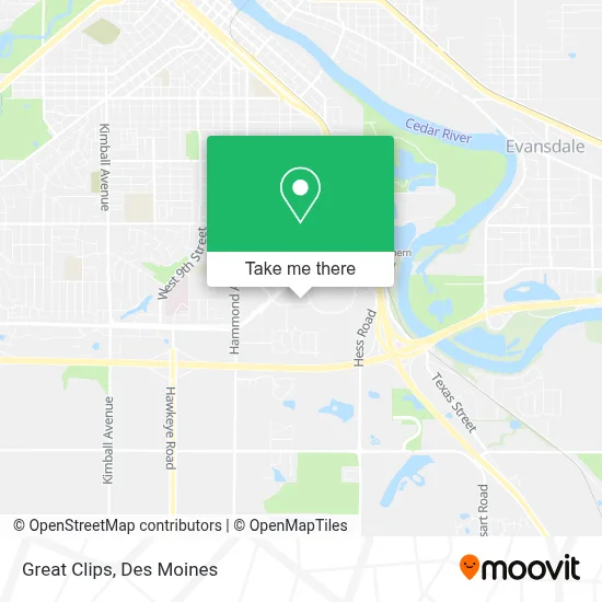 Great Clips map