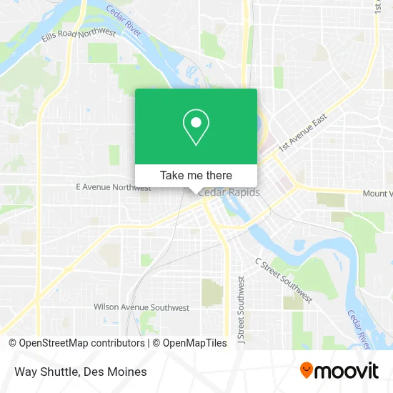 Way Shuttle map