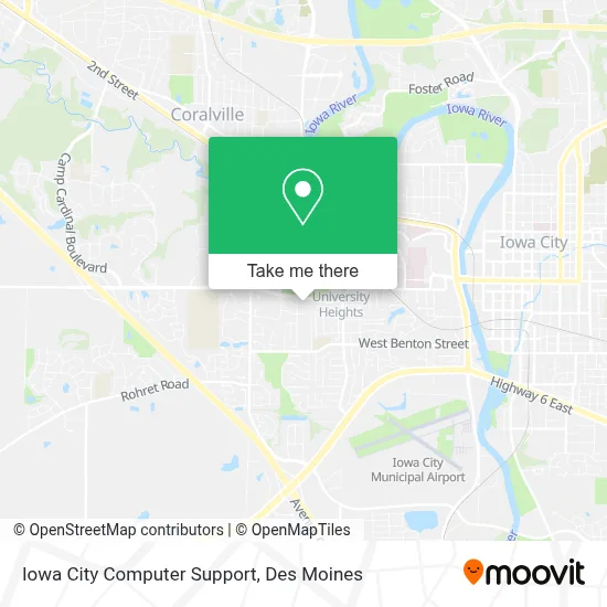 Iowa City Computer Support map