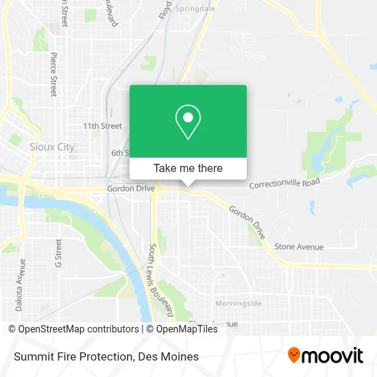Summit Fire Protection map