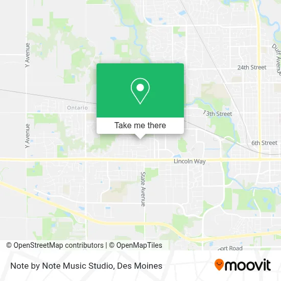 Note by Note Music Studio map
