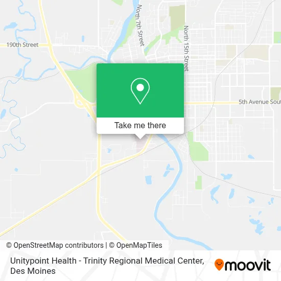 Unitypoint Health - Trinity Regional Medical Center map