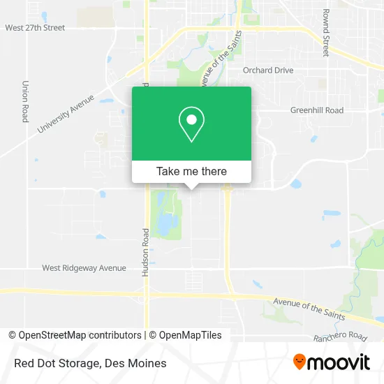 Red Dot Storage map